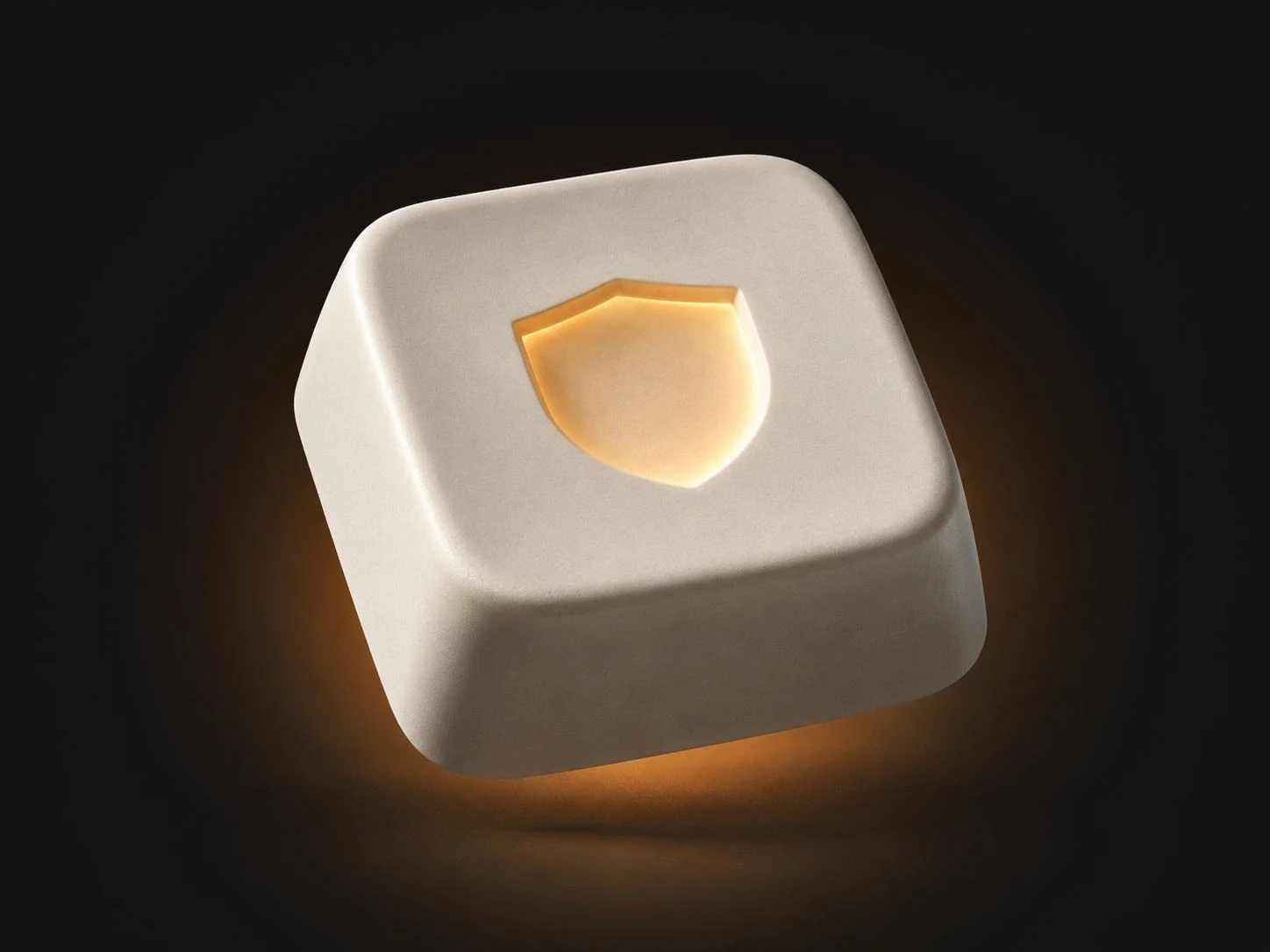 Cube and shield illustration for licensed infrastructure