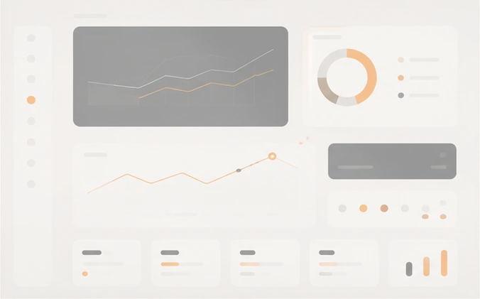 Illustrative analytics dashboard on the DigiDoe white-label platform
